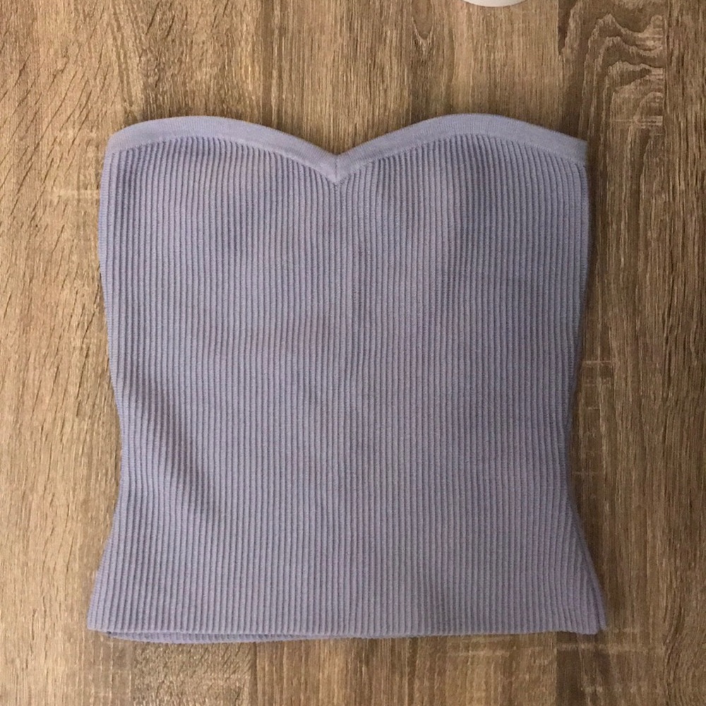 Babaton Lilac Knitted Tube Top